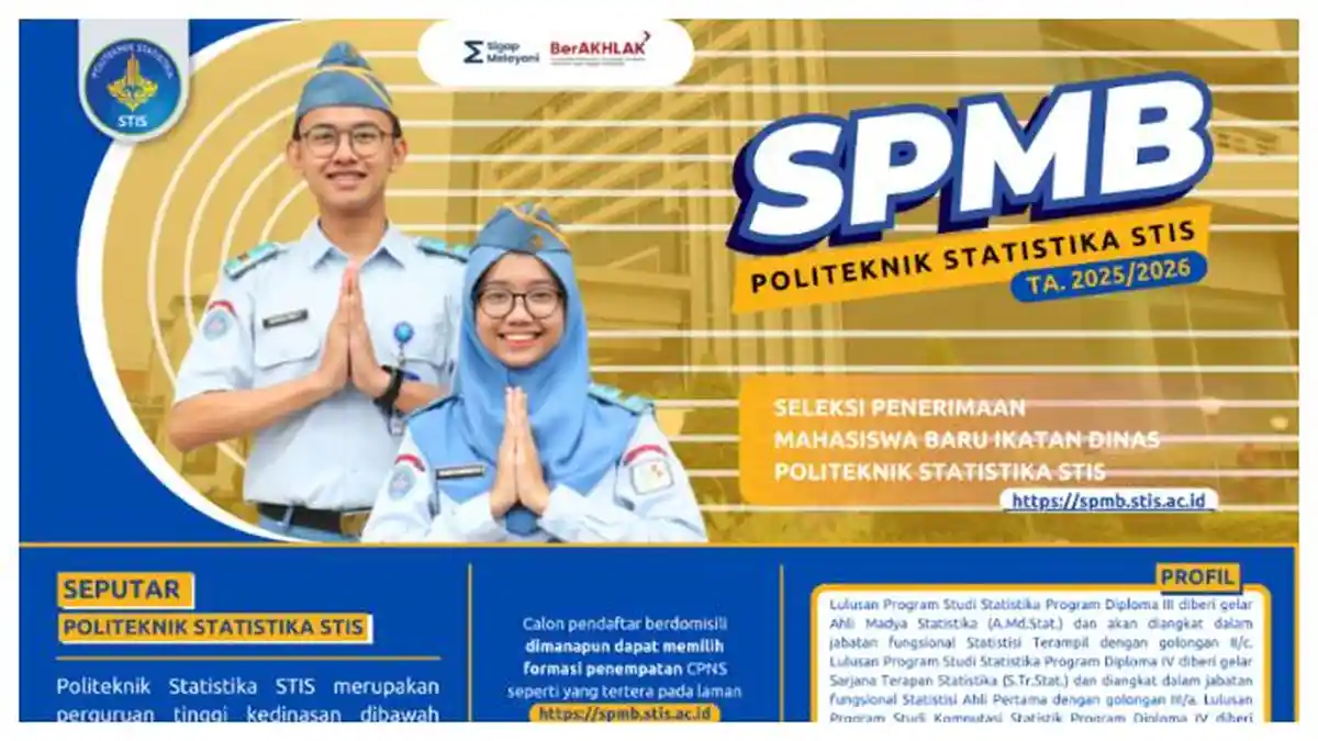 Jadwal Sekolah Kedinasan STIS 2025 dari Awal Pendaftaran hingga Pengumuman