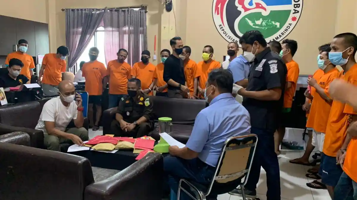 Polresta Samarinda Musnahkan Barang Bukti dari 23 Tersangka, Sabu dan Ganja Diblender