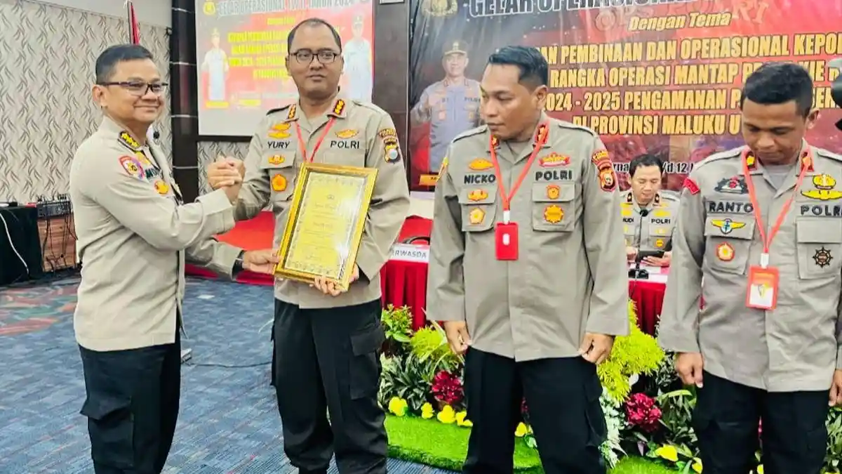Sukses Berantas Peredaran Miras, Polresta Tidore Maluku Utara Dapat Penghargaan
