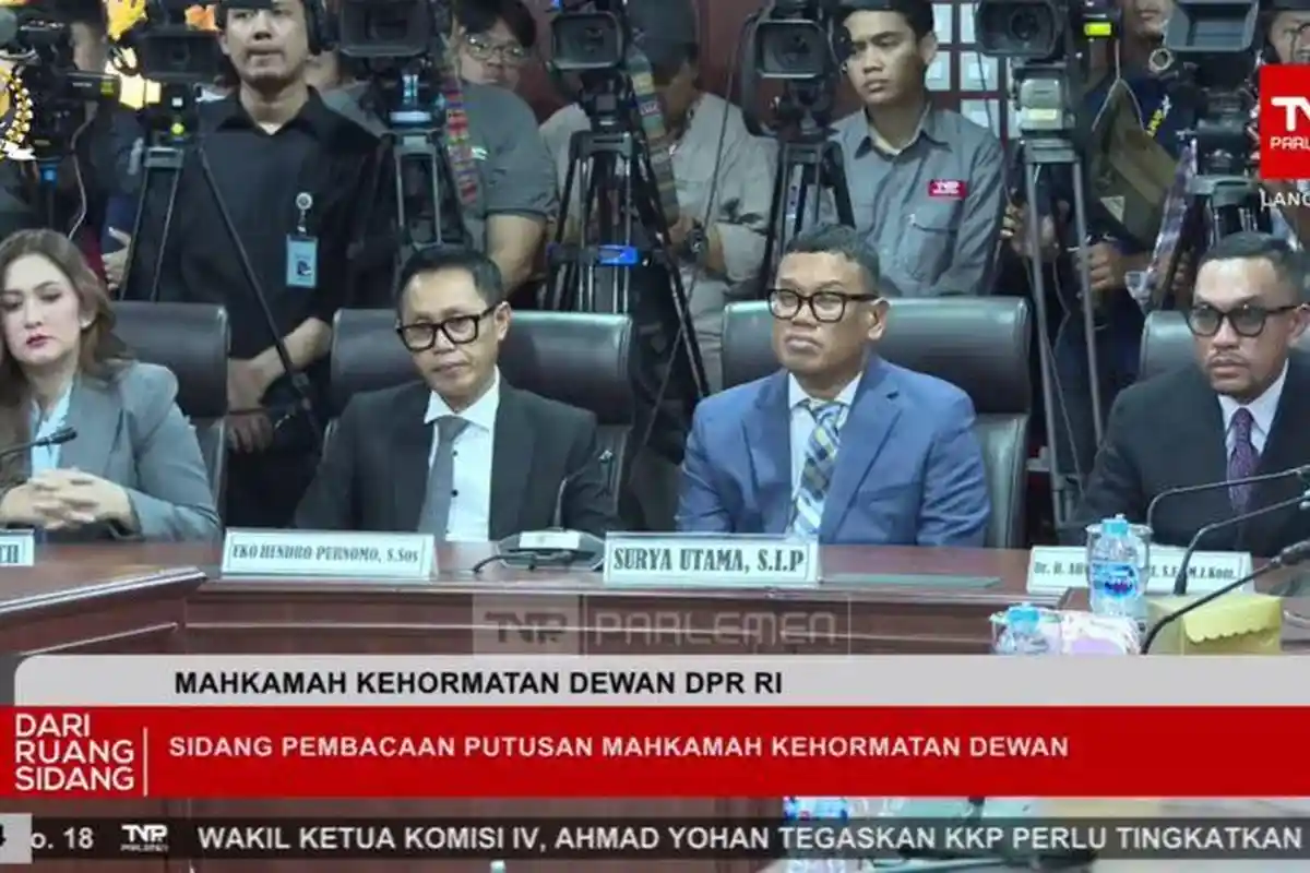 Alasan MKD DPR Putuskan Ahmad Sahroni, Nafa Urbach, dan Eko Patrio Langgar Kode Etik