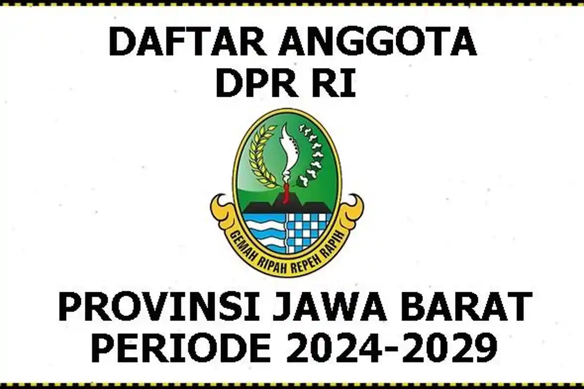 Daftar Anggota DPR RI Jawa Barat Periode 2024-2029 yang Ditetapkan KPU