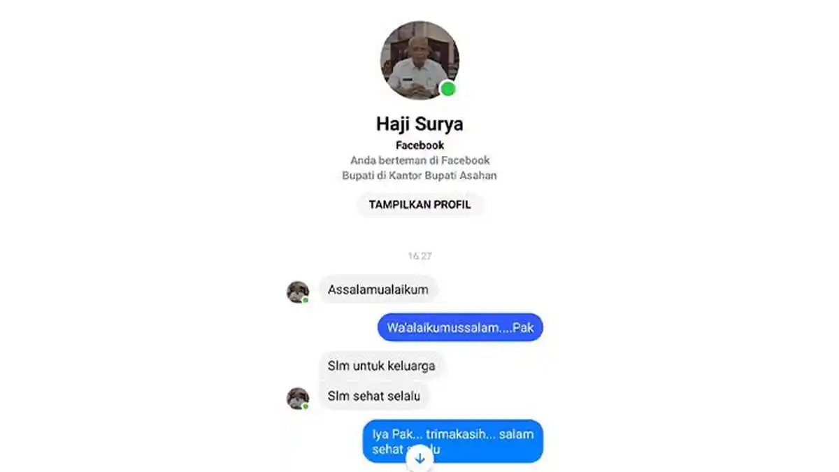 Klarifikasi Terkait Beredarnya Akun Palsu Media Sosial Mengatasnamakan Bupati Asahan