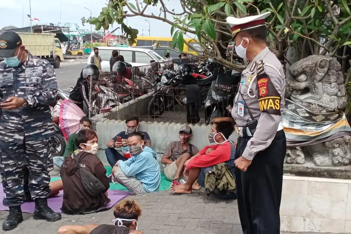 Satu Orang Terjaring Tidak Pakai Masker di Kawasan Pelabuhan Benoa