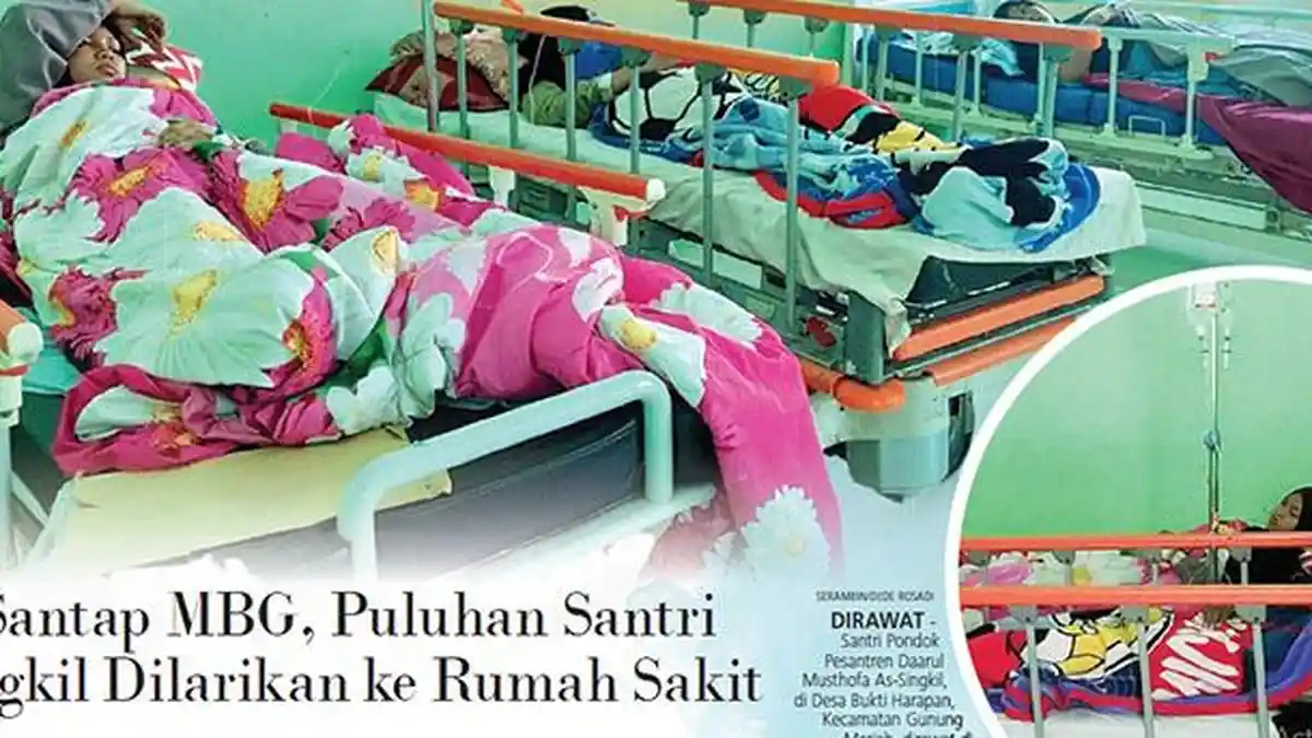 Usai Santap MBG, Puluhan Santri di Singkil Dilarikan ke Rumah Sakit