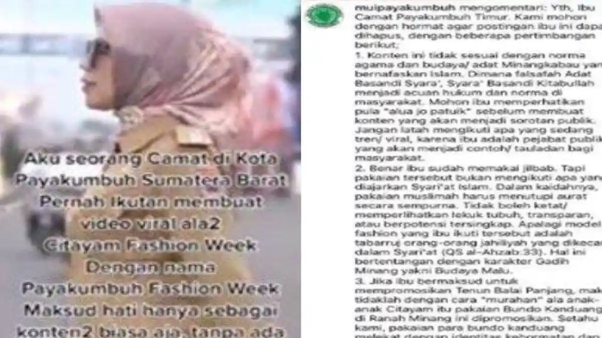 Dewi Centong Dicopot dari Jabatan Camat Payakumbuh Timur, Gara-gara Ikut Tren ini