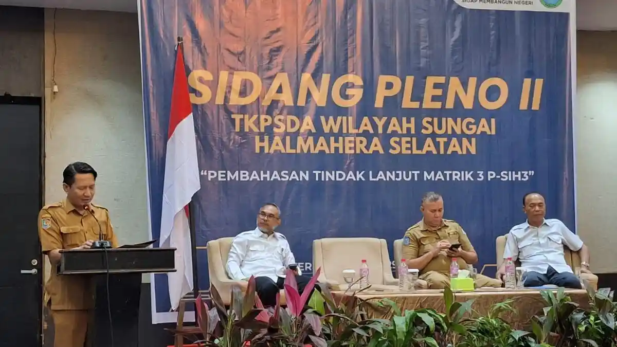Ini Penekanan Kepala Bappeda di Sidang Pleno II TKPSDA Wilayah Sungai Halmahera Selatan Maluku Utara