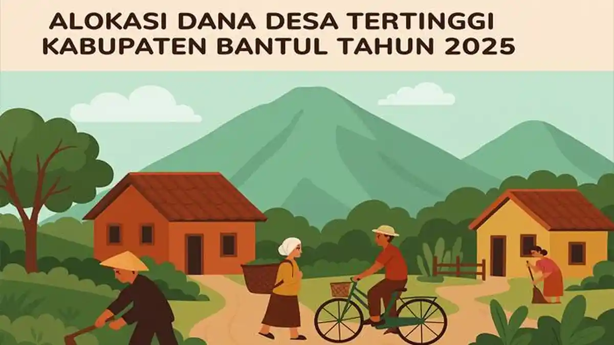 Inilah 10 Desa di Kabupaten Bantul Yogyakarta Dapat Dana Desa 2025 Tertinggi Rp 2,7 M