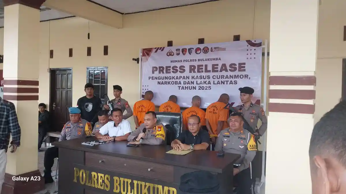 184 Warga Bulukumba Ditangkap Kasus Narkoba Sepanjang Tahun 2025