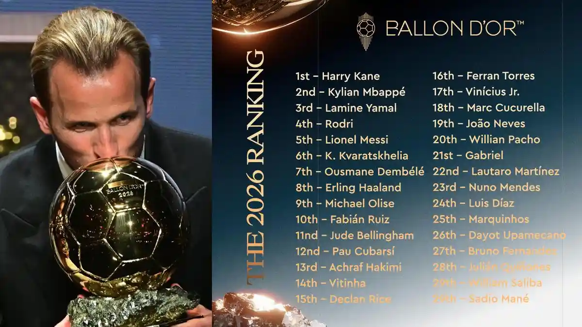 Harry Kane Raih Ballon d Or 2026, Kalahkan Kylian Mbappe dan Lamine ...