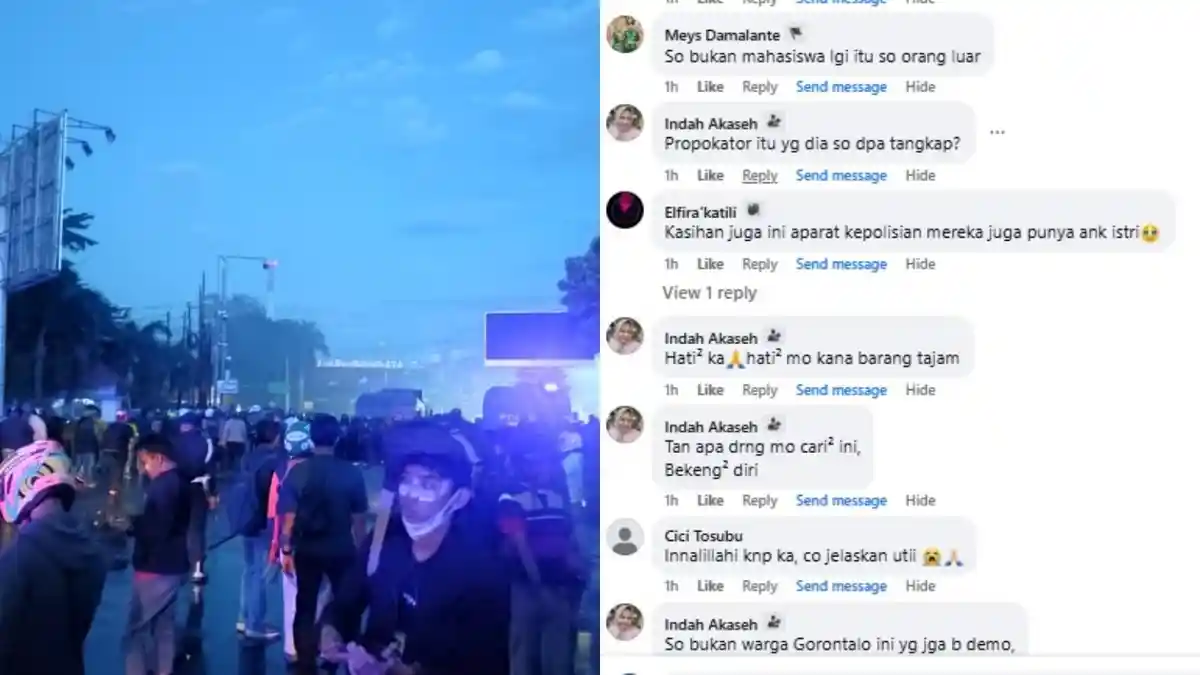 Warganet Soroti Kericuhan Demo di Perlimaan Gorontalo 'So Bukan Mahasiswa Lagi'