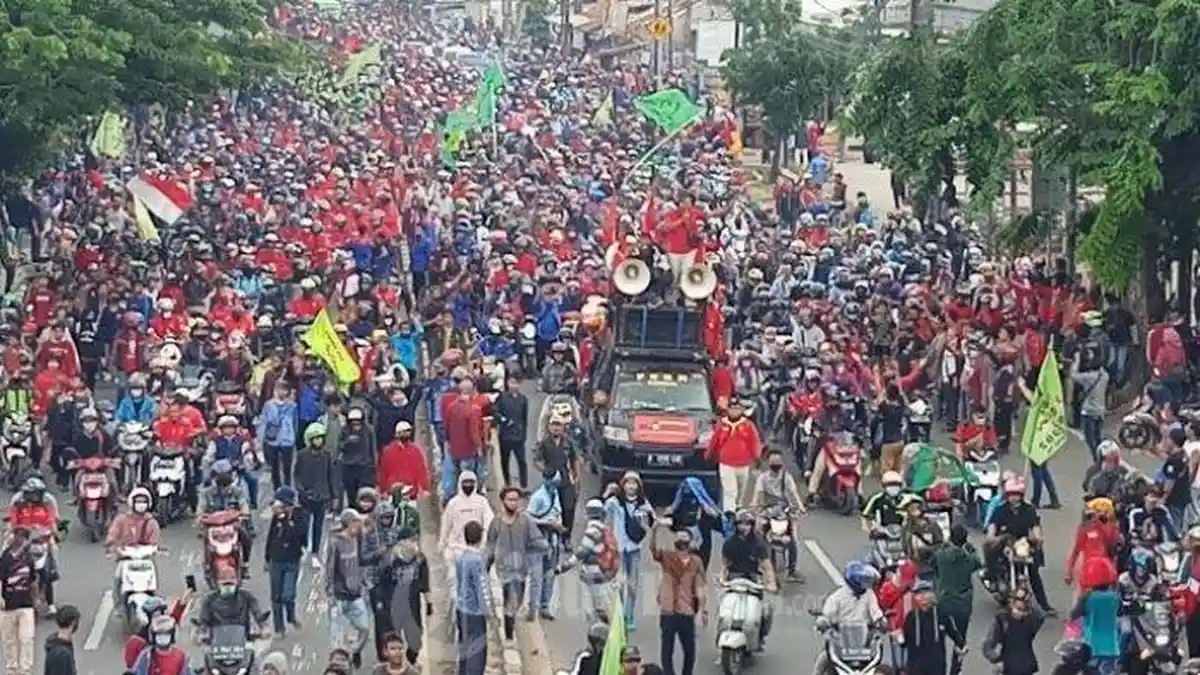 Elemen Buruh Gelar Demo di 24 Provinsi, Kawal Sidang Perdana Uji Formil UU Ciptaker pada 21 April