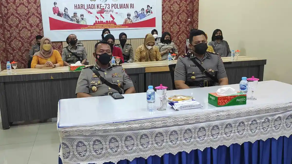 Syukuran Hari Jadi ke-73 Polwan Secara Virtual, Kapolres Sanggau Singgung Pendidikan Kejuruan