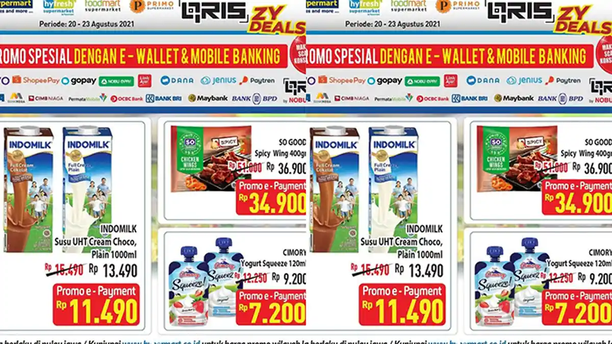 Promo JSM Hypermart 22 Agustus 2021, Susu Cair UHT Rp 11 Ribuan, Mi Instan, Snack Beli 2 Lebih Hemat