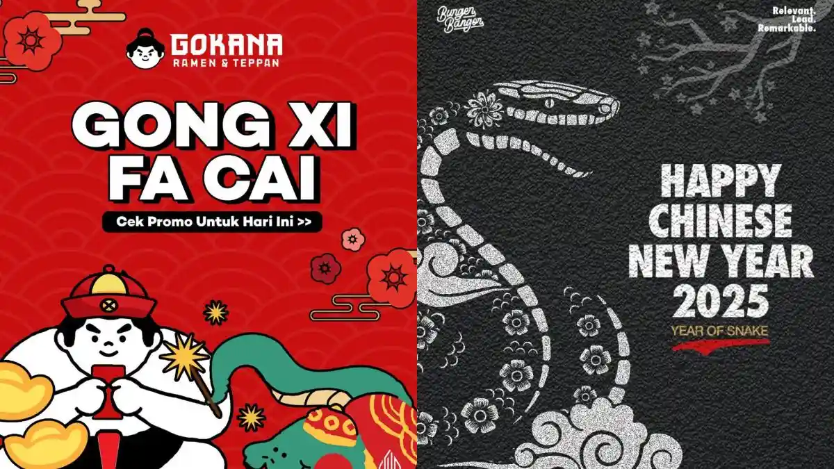 Daftar Gerai Makanan Beri Promo Spesial Imlek 2025, Ada Gokana Ramen Teppan hingga Burger Bangor