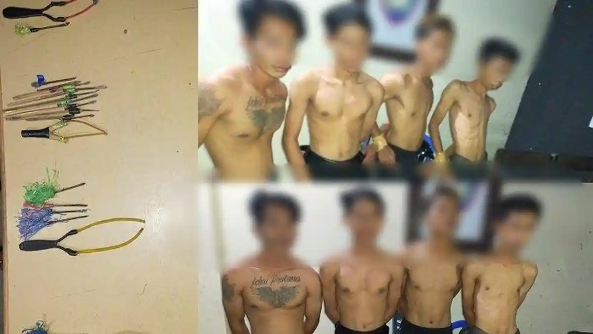 6 Anggota Geng Motor Diamankan di Makassar, Polisi Temukan Anak Busur dan Pelontarnya