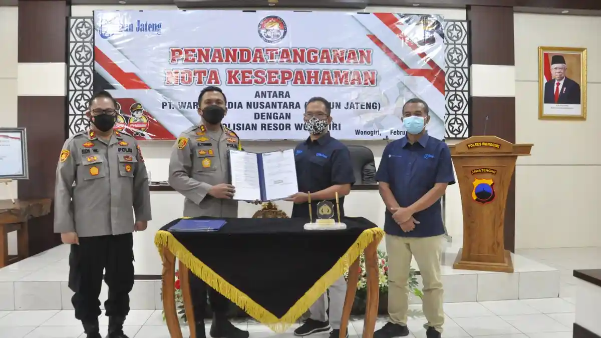 Polres Wonogiri Mantap Kerja Sama Tribun Jateng, AKBP Christian: Kita Menuju Presisi