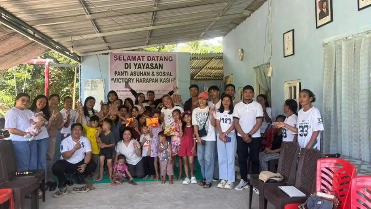 Pererat Solidaritas, Pemuda Rukun Ginimbale Talaud Berbagi Kasih Bersama Anak-anak Panti Asuhan