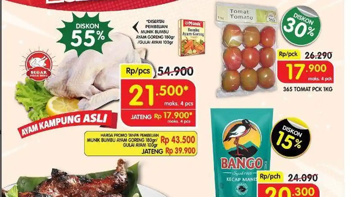 KATALOG Promo Superindo Hari Ini 11 Juli 2023 Serba HEMAT Awal Pekan, Ayam Kampung Diskon 55 Persen