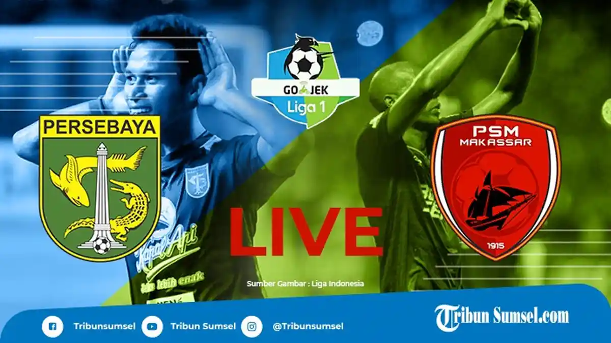 Tv Online Streaming Bola Malam Ini, Persebaya vs PSM Makassar Indosiar, Sabtu Mulai Pukul 18.30