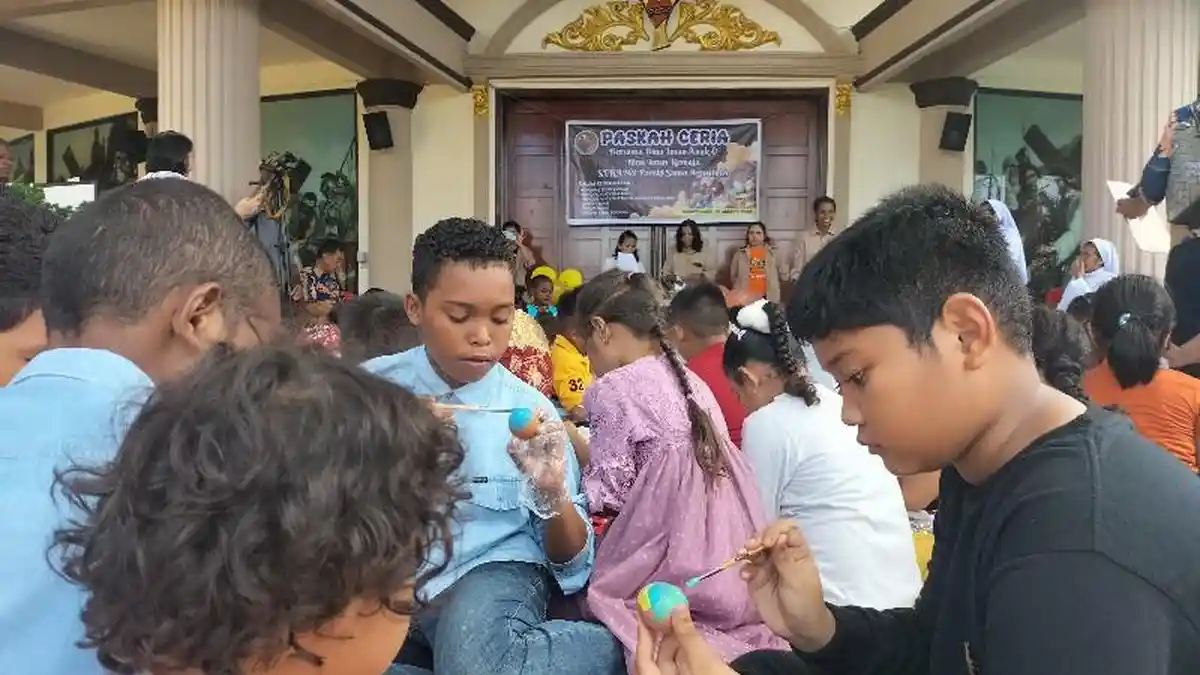 Cara Umat Paroki St Agustinus Manokwari Rayakan Paskah, Lomba Sekami hingga Kunjungan Kasih ke Lapas