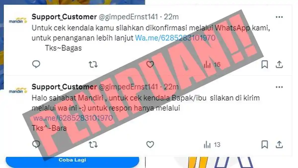 Awas Penipuan Memanfaatkan Momentum Livin Mandiri Error Siang ini