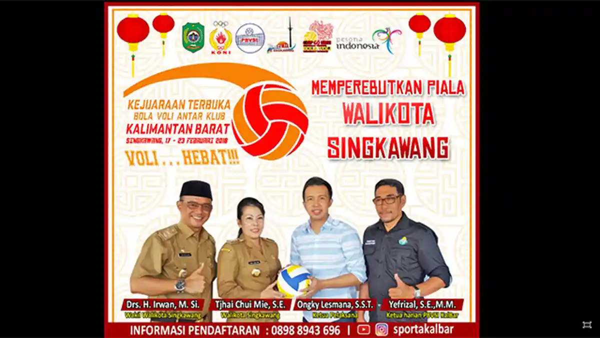 PBVSI Gelar Kejuaraan Bola Voli di Singkawang