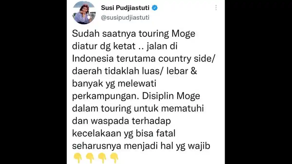 SUSI Pudjiastuti Angkat Bicara soal Moge Tabrak Dua Bocah Kembar di Pangandaran, Begin Katanya