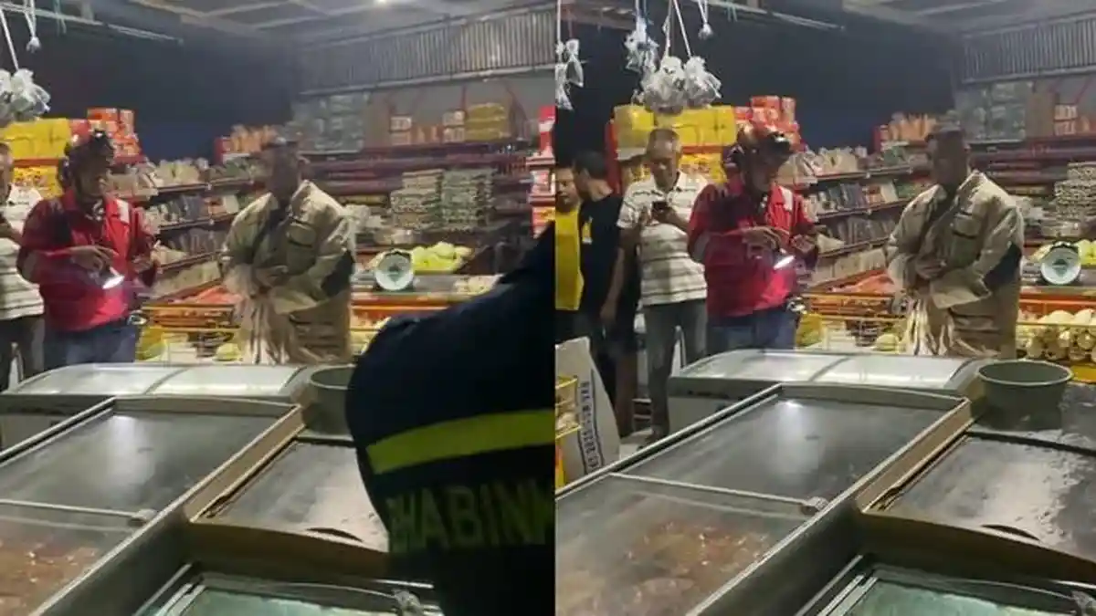 Korsleting Freezer, Minimarket di Tarakan Kaltara Nyaris Hangus Terbakar