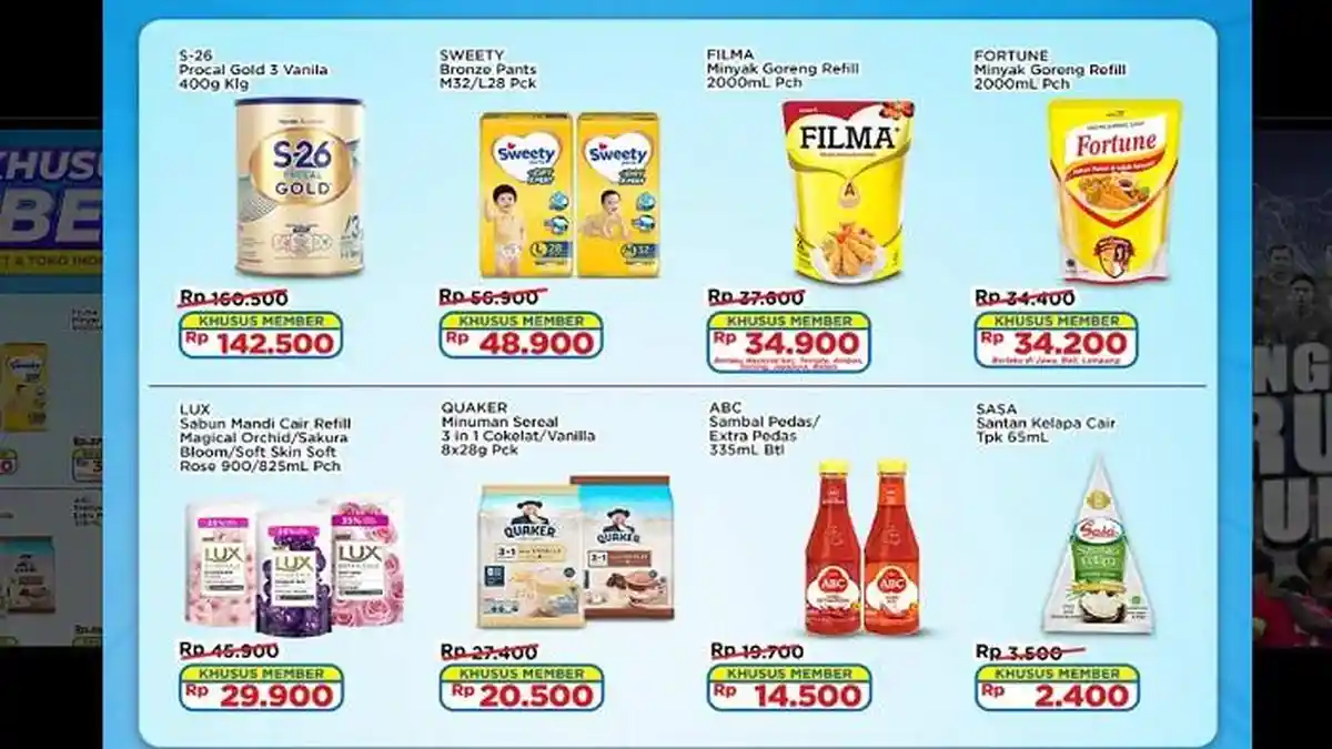 Promo Indomaret Hari Ini 14 Mei 2024 Beli Susu Gratis Migor 2L, Bayar Nuvo Dapat 2 Sedaap Mie