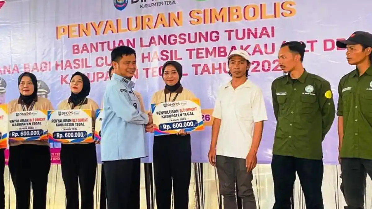 Pemkab Tegal Salurkan BLT DBHCHT Rp600 Ribu, Tahun Ini Ada 2.975 Penerima Manfaat - Tribunjateng.com