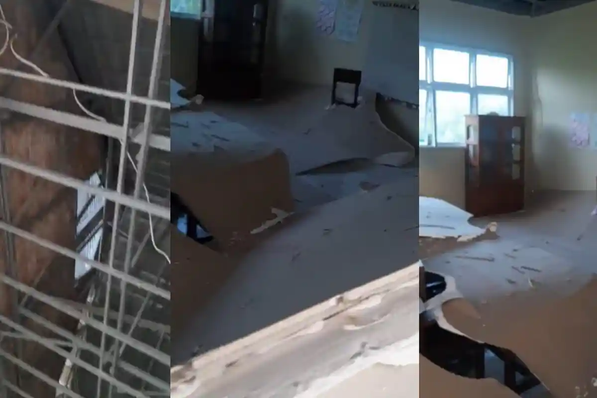 Plafon Ruang Kelas SDN 19 Tanjung Buka Roboh, Kadisdik Suparmin: Terjadi saat Libur Sekolah