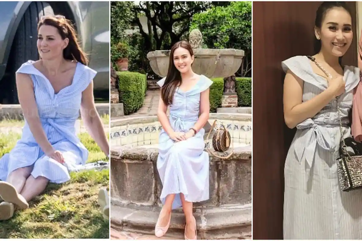 Shandy Aulia dan Ayu Ting Ting pernah Kenakan Dress yang Sama dengan Kate Middleton, Mana Favoritmu?