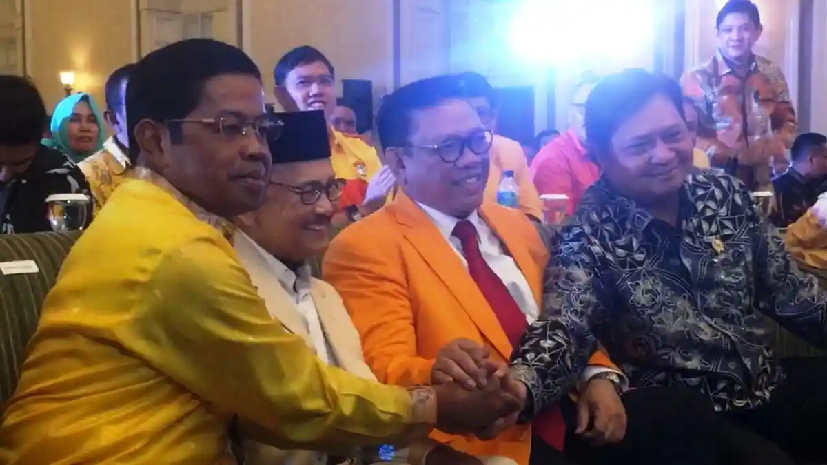 Guyon Idrus Ketika Agung Laksono Hanya Sebut Airlangga Di Hadapan Kader Kosgoro