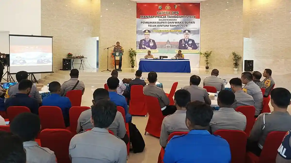 Polres Teluk Bintuni Latih Personel Persiapan Pengamanan Pilkada 2024