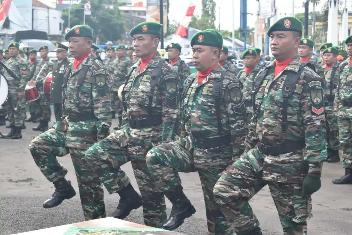 HUT TNI, Danramil di Demak Dirotasi, 21 Anggota Naik Pangkat