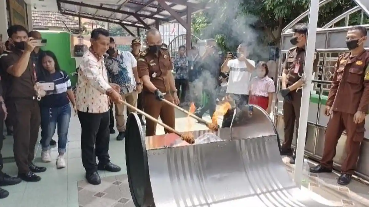 Barang Bukti Perkara Asusila Paling Banyak Dimusnahkan Kejari Anambas