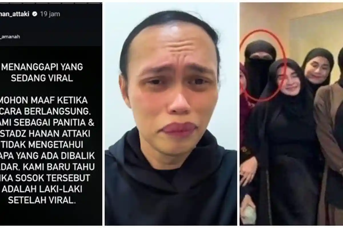 Reaksi Ustaz Hanan Attaki Usai Transgender Wanda Hara Pakai Hijab dan Cadar di Kajiannya