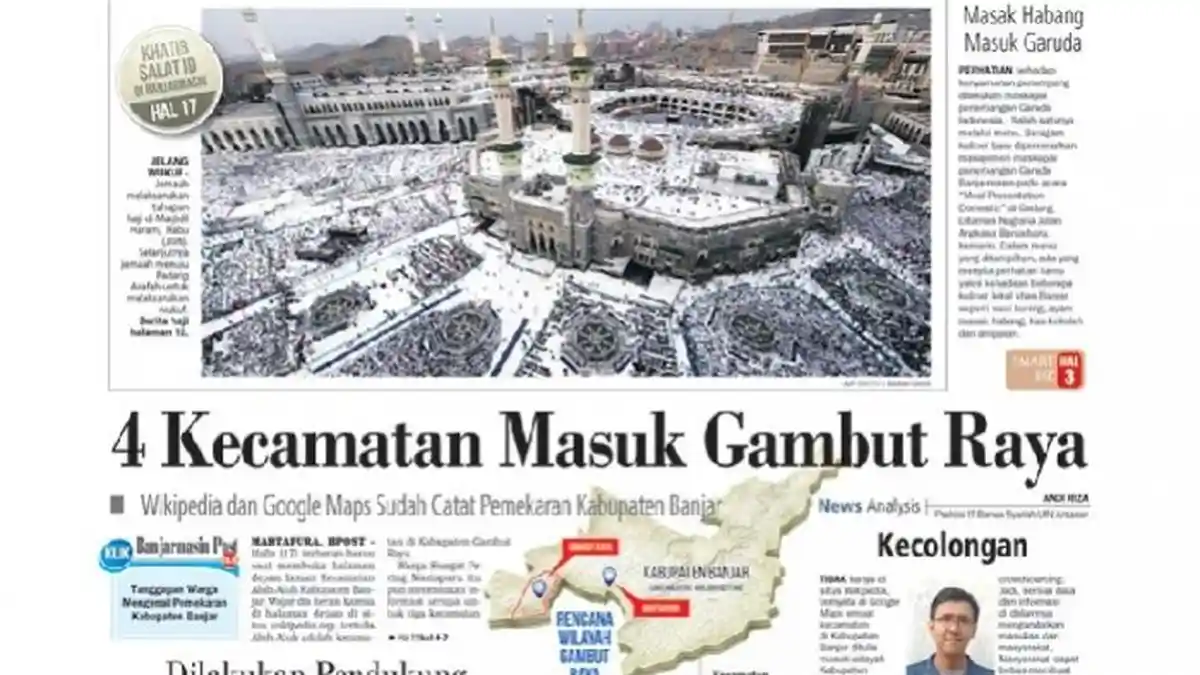 Pemekaran Gambut Raya Sudah Tercatat di Wikipedia dan Google Maps