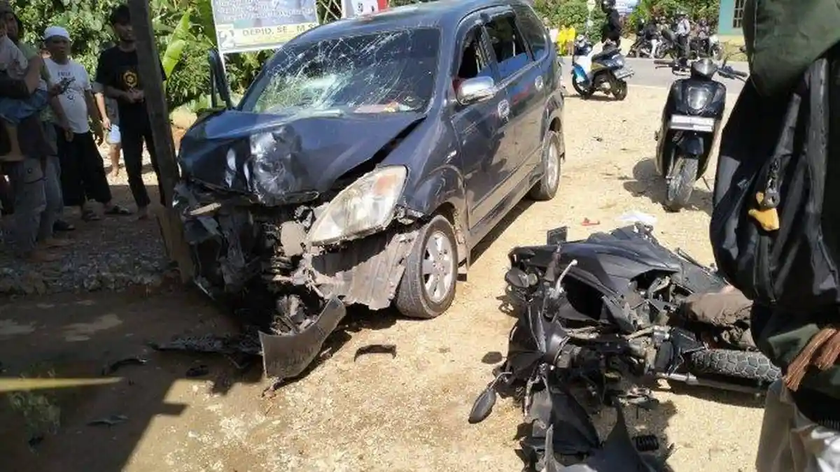 Libatkan Dua Mobil dan Sebuah Sepeda Motor, Kecelakaan Beruntun di Konawe Menewaskan Satu Orang