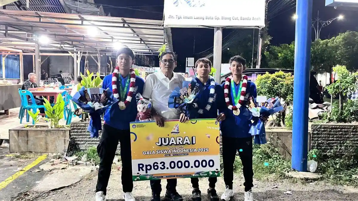 Topcer! Siswa SMPN 3 Banda Aceh Sabet Medali Emas GSI 2025 di Bogor ...