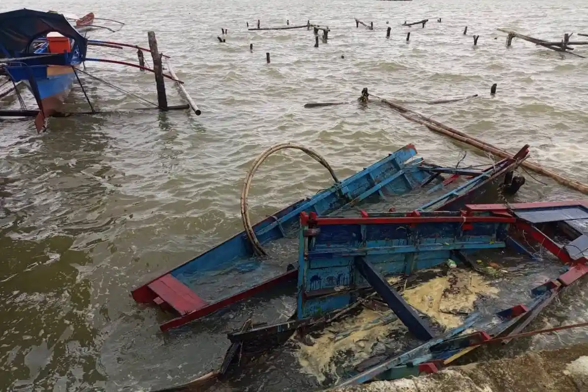 BPBD Ingatkan Potensi Cuaca Ekstrem di Simeulue, Perahu Nelayan Sampai Hancur Dihantam Badai