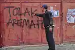 Jelang Arema FC Vs Dewa United, Stadion Soepriadi Blitar Diteror Vandalisme 'Tolak Arema FC'