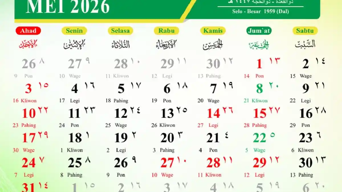 Daftar Long Weekend Mei 2026, Ada Berapa Libur Panjang?