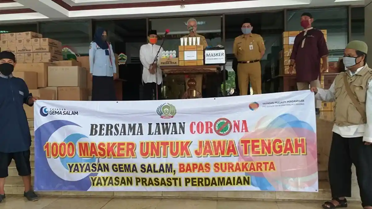 Eks Napiter Jateng Sumbang Ribuan Masker: Kami Jahit Sendiri untuk Masyarakat