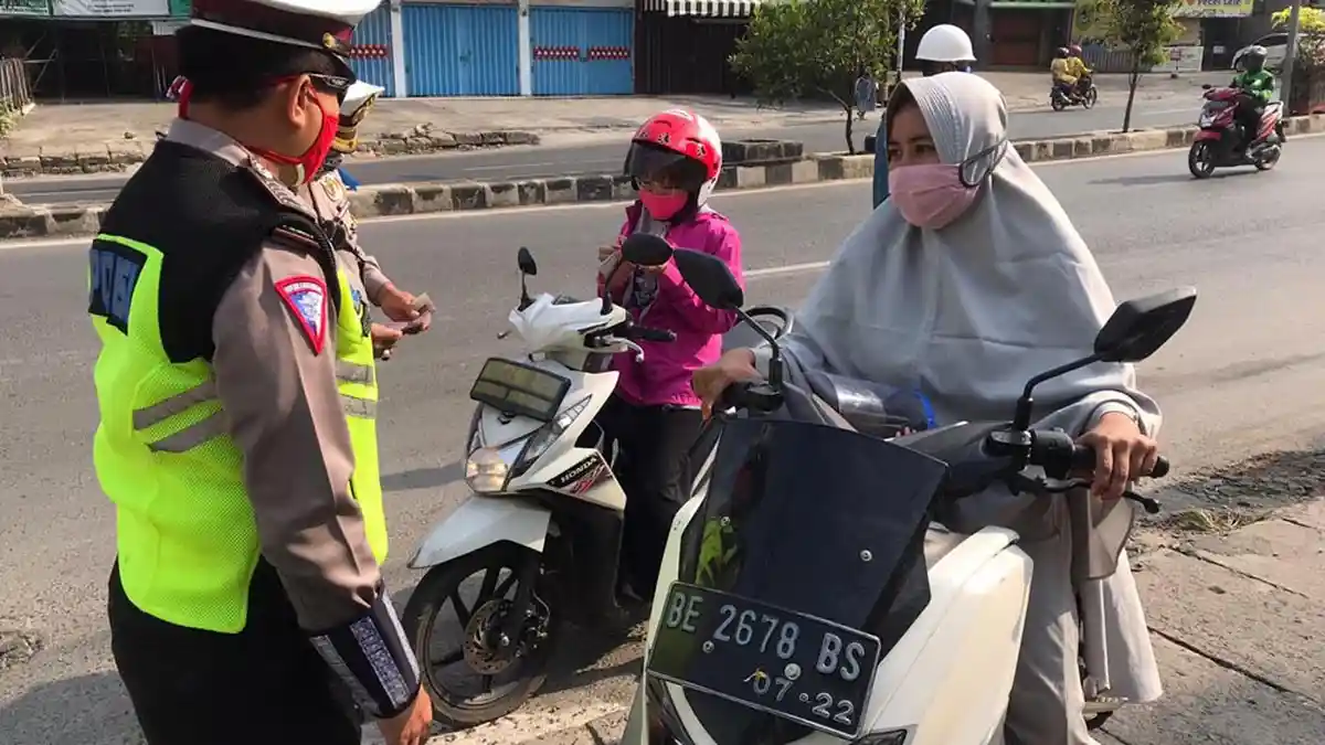 14 Hari Ops Patuh Krakatau, Ditlantas Polda Lampung hanya Layangkan 13 Tilang
