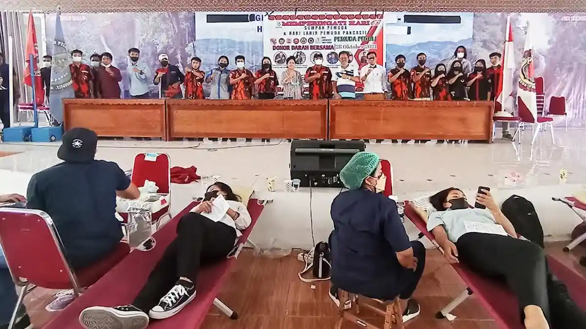 Gabungan Organda Tana Toraja Gelar Donor Darah Peringati Hari Sumpah Pemuda