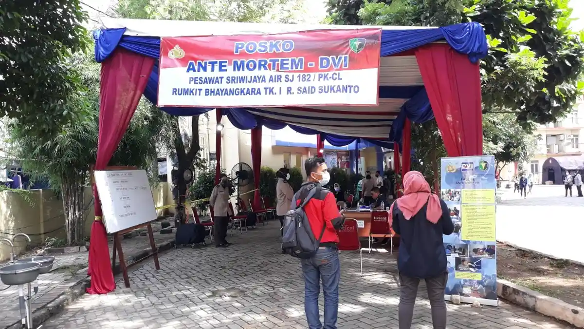 Tim DVI Masih Tunggu Data Antemortem dari Keluarga Penumpang Sriwijaya Air