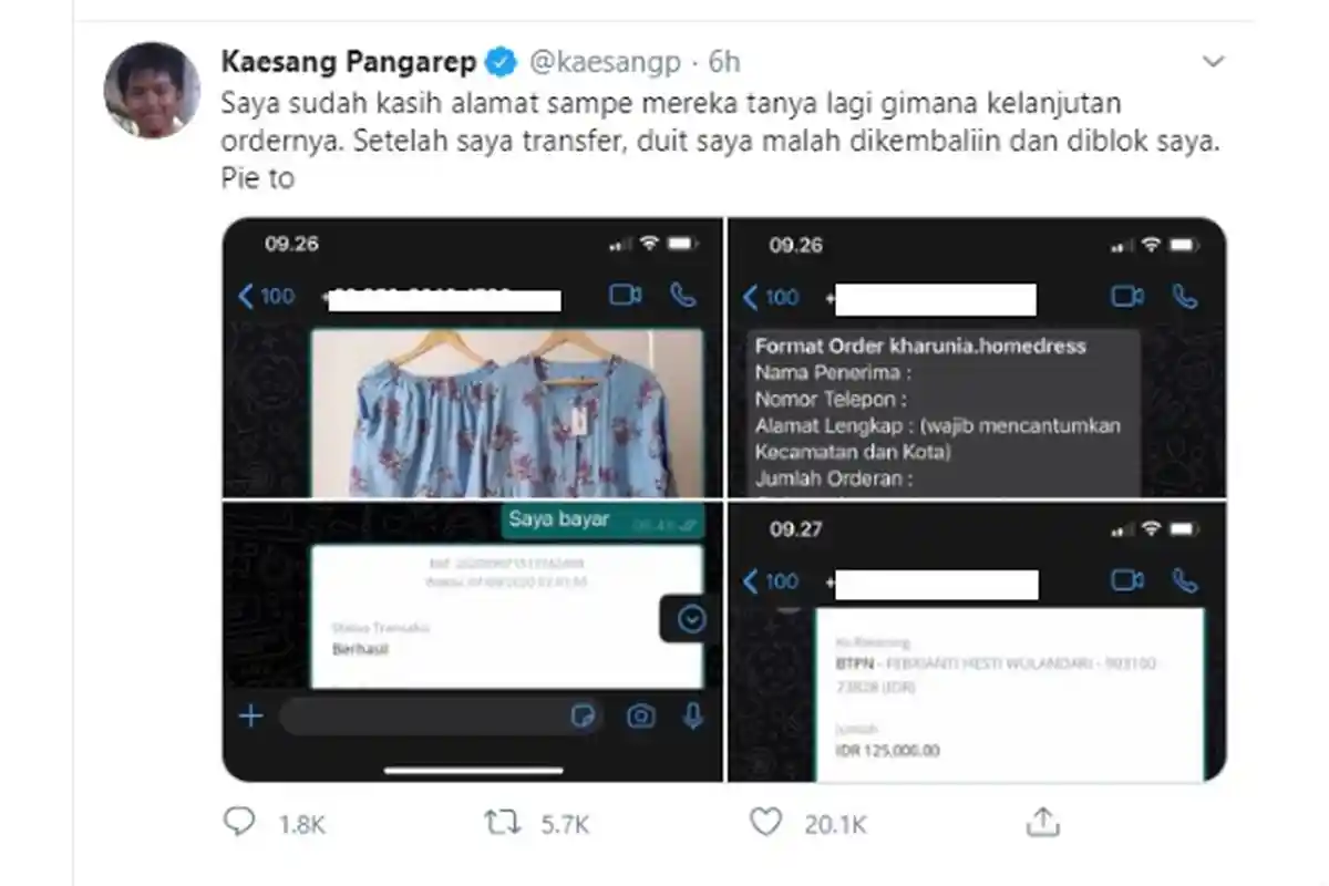 Viral Kaesang Pangarep Diblokir karena Kerjai Penjual Olshop Bodong: Duit Saya Malah Dikembaliin