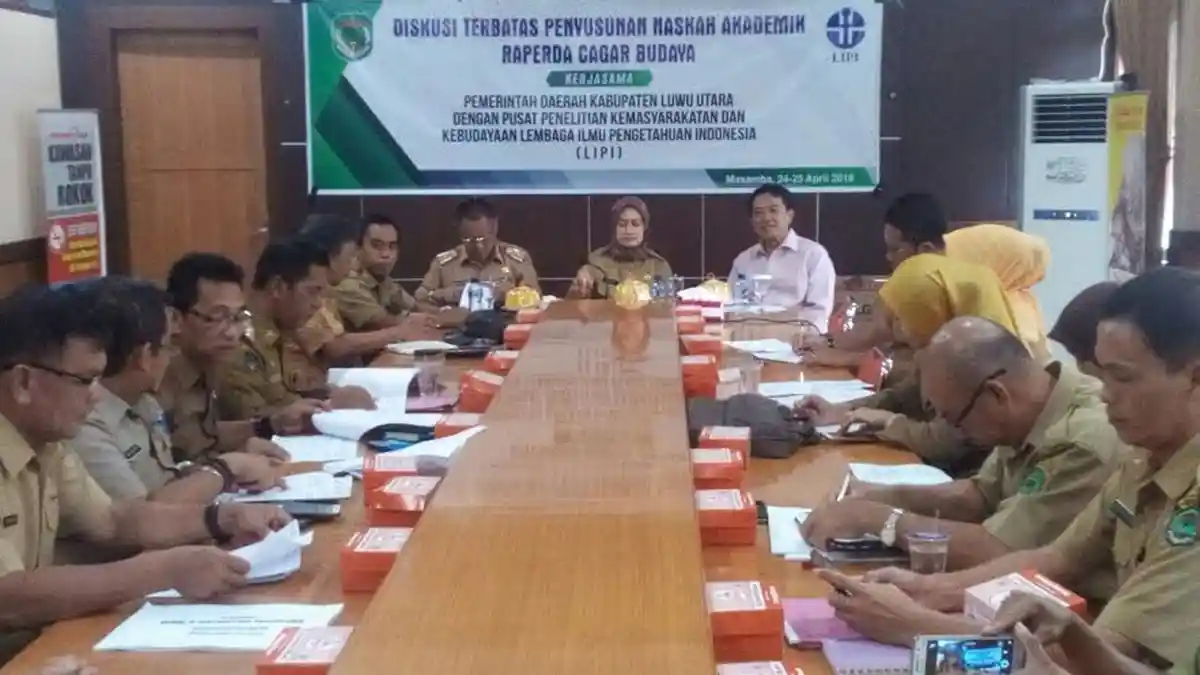 Susun Ranperda Cagar Budaya, Pemkab Luwu Utara Libatkan LIPI
