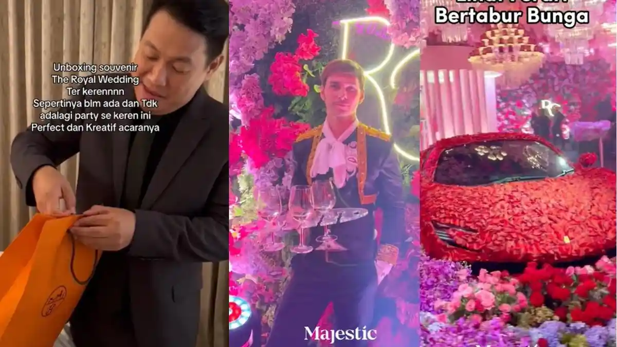 5 Detail Resepsi Ryan Harris dan Gwen Ashley, Souvenir Hermes Rp 2 Jutaan, Pramusaji Pria-pria Bule